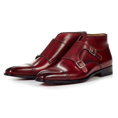 Double Monk Strap Boot // Oxblood (US: 6)