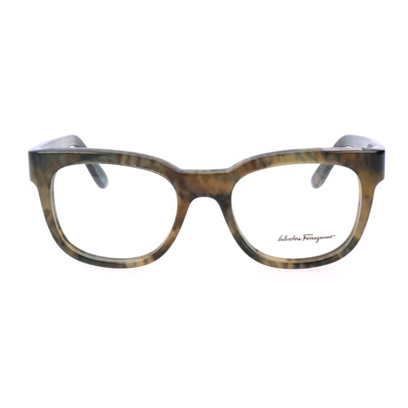 Men's Argyle Optical Frames // Green Brown Marble