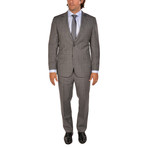 Bresciani // Modern Fit Suit // Checkered Grey (US: 40S)