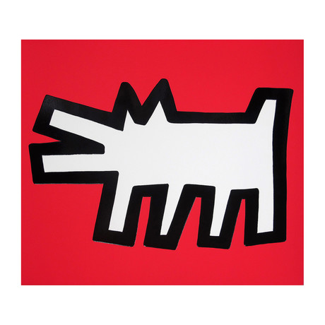 Keith Haring // Icons (B) - Barking Dog // 1990