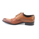 Engraved Lines Cap-Toe Oxford // Walnut (Euro: 44)