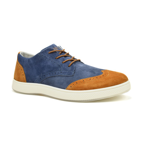 Supra Shoe // Cerulean Blue + Ginger Brown (US: 10.5)