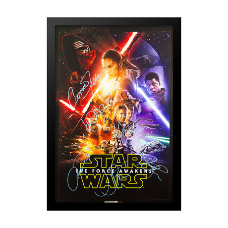 Signed Movie Poster // The Force Awakens