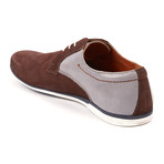 Suede Sport Derby // Dark Brown + Grey (UK: 6.5)