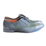 Tempo Wingtip Oxford // Black + Green (UK: 6.5)