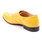 Leather Croc Oxford // Yellow (UK: 9.5)