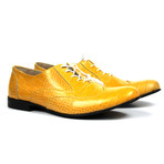 Leather Croc Oxford // Yellow (UK: 9.5)