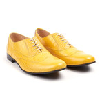 Leather Croc Oxford // Yellow (UK: 9.5)