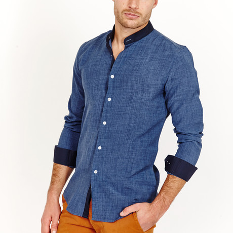 Quentin Button-Up Shirt // Blue (S)