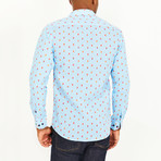 Wayne Button-Up Shirt // Sky Blue + Orange (S)