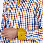 Chase Slim Fit Cross Check Button-Down // Multicolor (XL)