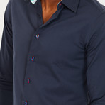 Robert Button-Up Shirt // Navy (M)