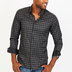 Dylan Button-Up Shirt // Black + Grey (S)