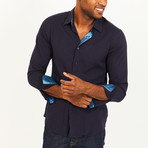 Paul Button-Up Shirt // Navy (XL)