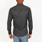 Dylan Button-Up Shirt // Black + Grey (S)