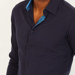 Paul Button-Up Shirt // Navy (L)