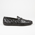 Woven Buckle Loafer // Black (US: 6)