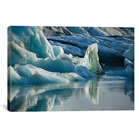 Natural Ice Sculptures, Jokulsarlon Glacier Lake // Gareth McCormack (26"W x 18"H x 0.75"D)