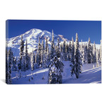 Snow-Covered Mountain Landscape, Mount Rainier // Jamie & Judy Wild (26"W x 18"H x 0.75"D)