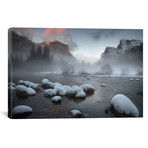 Yosemite Valley At Sunset // Jianyi Wu (26"W x 18"H x 0.75"D)