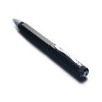 Black Onyx + Silver Rollerball Pen