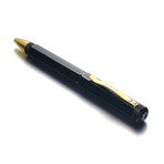Black Onyx + Yellow Gold Rollerball Pen