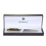 Two Tone Textured Rollerball Pen
