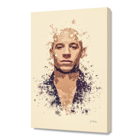 Vin Diesel // Stretched Canvas (16"L x 24"H x 1.5"D)