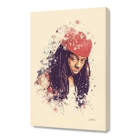 Lil Wayne // Stretched Canvas (16"L x 24"H x 1.5"D)
