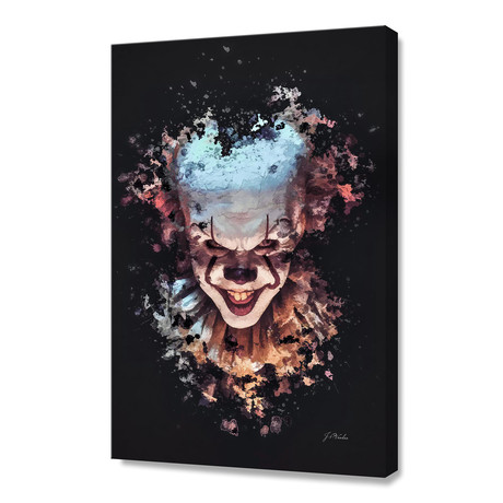Pennywise Clown // Stretched Canvas (16"L x 24"H x 1.5"D)