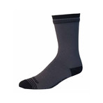 Waterproof Wool Crew Sock // Gray + Black (S/M)