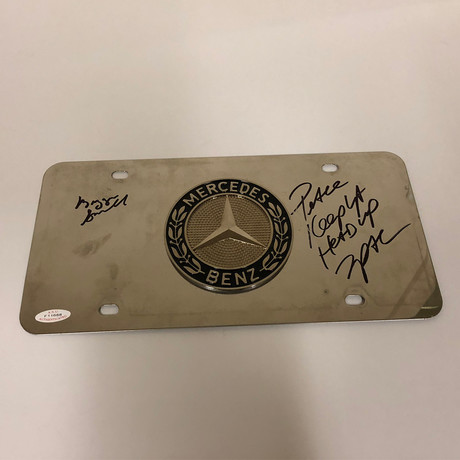Signed License Plate // 2Pac + The Notorious B.I.G