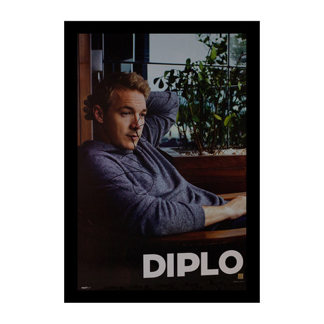 Framed Autographed Poster // Diplo