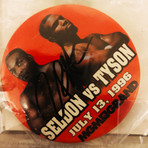 Signed Bruce Seldon Vs Mike Tyson Button // Tupac Shakur