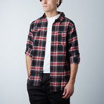 Woven Plaid Flannel // Red (L)
