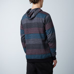 Printed Striped Marl Pullover // Red + Black (S)