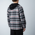 Flannel Jacket W/ Sherpa Lining // Charcoal (S)
