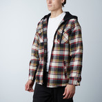 Flannel Jacket W/ Sherpa Lining // Khaki (M)