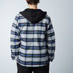 Flannel Jacket W/ Sherpa Lining // Grey (M)