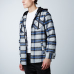 Flannel Jacket W/ Sherpa Lining // Grey (L)