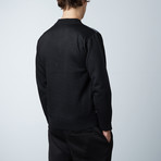 1/4 Zip Sweater // Navy (XL)
