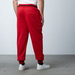 Fleece Jogger Varsity Pant // Red (L)