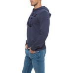 Hoodie Full-Zip Brushed Fleece // Dark Blue (XL)