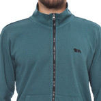 Sweat Full-Zip Brushed Fleece // Petrolio (2XL)