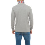 Pique Long-Sleeve Polo // Grigio Melange (L)