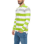 Long-Sleeve Jersey Polo // Verde Chiaro (S)