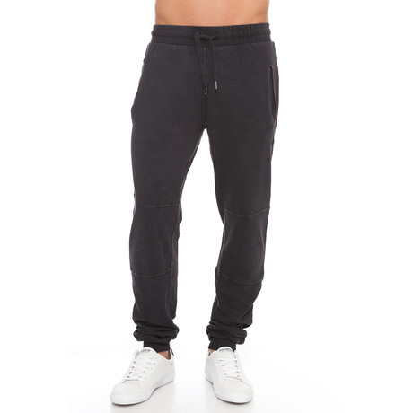 Unbrushed Acid Wash Trouser // Black (S)