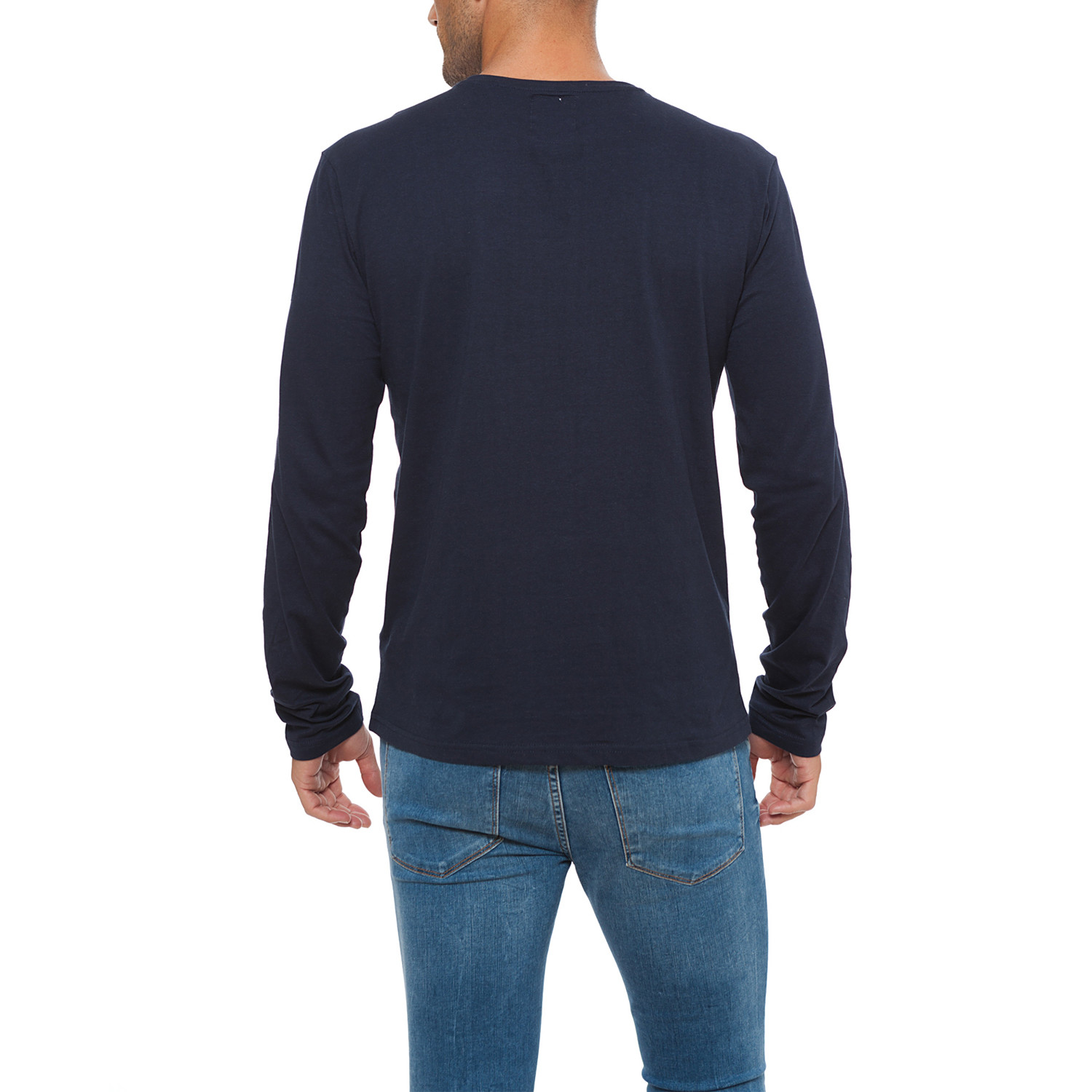 Long-Sleeve T-Shirt Jersey // Dark Blue (S) - Lonsdale - Touch of Modern