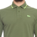 Pique Long-Sleeve Polo // Army (S)