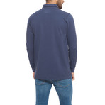 Pique Long-Sleeve Polo // Avio (XL)